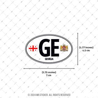 CSE59 Gurcistan (GE) Reflektif Ulke Etiketi