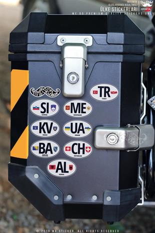 CSE59 Gurcistan (GE) Reflektif Ulke Etiketi