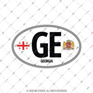 CSE59 Gurcistan (GE) Reflektif Ulke Etiketi