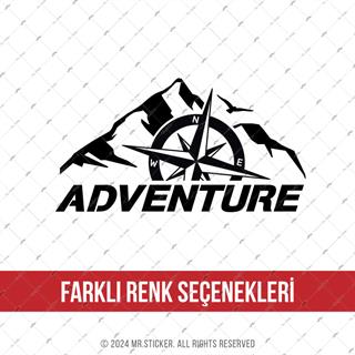 CSE7 Adventure Yazılı Sticker - Renk Seçenekli