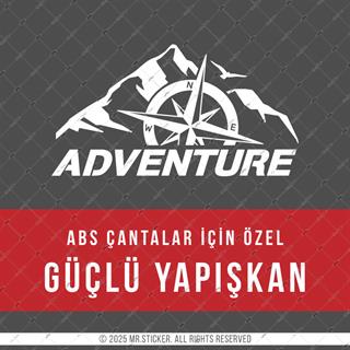 CSE7 Adventure Yazılı Sticker - YÜKSEK YAPIŞKANLI