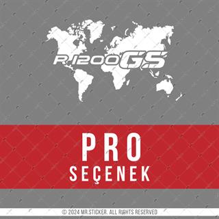 CSE8 GS1200 Detayli Dunya Haritasi Desen Sticker - Renk Seçenekli