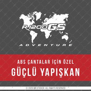 CSE8 GS1200 Detayli Dunya Haritasi Desen Sticker - YÜKSEK YAPIŞKANLI