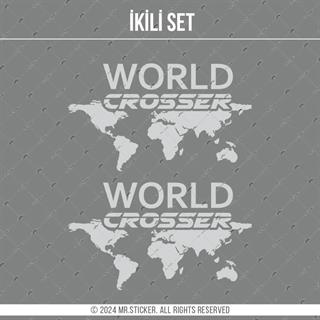 CSE9S İkili Set - World Crosser (Dunyayi Gezen) Etiketi - Mat Gumus Gri