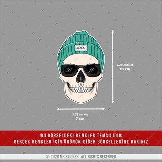 CSFT21 Renk Değiştiren Seri Bereli Cool Kurukafa Etiketi