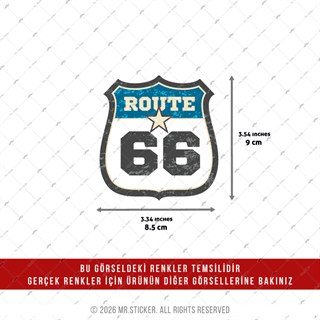 CSFT22 Renk Değiştiren Seri Route 66 Etiketi