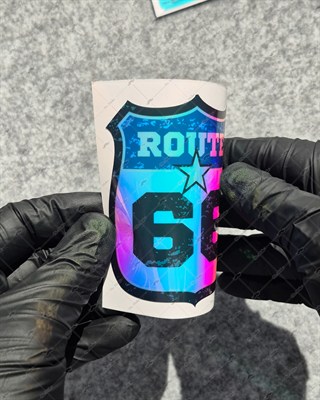 CSFT22 Renk Değiştiren Seri Route 66 Etiketi