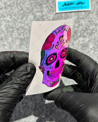 CSFT26 Renk Değiştiren Seri Sugar Skull Kurukafa Etiketi