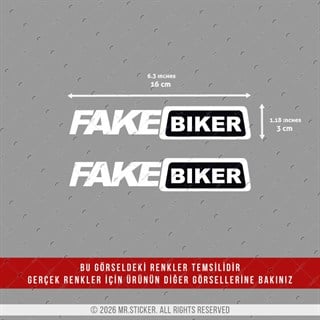 CSFT45 Renk Değiştiren Seri Fake Biker Etiketi 2li Set