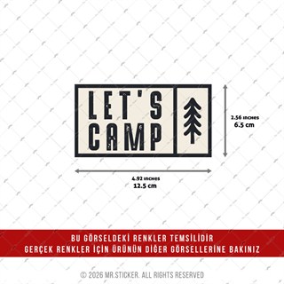 CSFT47 Renk Değiştiren Seri Kamp Yapalim Yazili Etiket