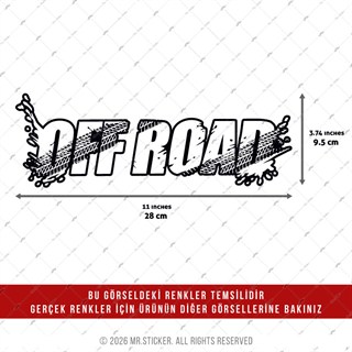 CSFT49 Renk Değiştiren Seri Lastik Izi Efektli Off Road Yazisi