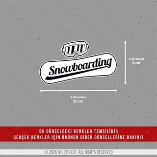CSFT52 Renk Değiştiren Seri Snowboarding Yazılı Etiket