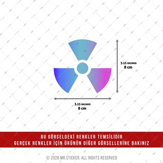 CSFT61 Renk Değiştiren Seri Radyasyon İşareti Etiketi