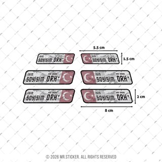 CSFTBT19 İsme Özel Kan Grubu Etiket Seti - Renk Değiştiren Seri