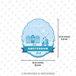 CST10 Amsterdam Hollanda Etiketi