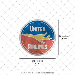 CST2 Eskitme Desenli United Airlines Etiketi