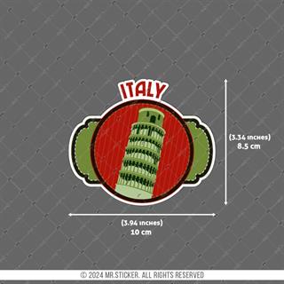 CST21 Pisa Kulesi Italya Etiketi