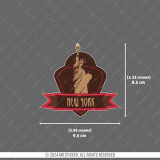 CST31 New York Amerika Etiketi