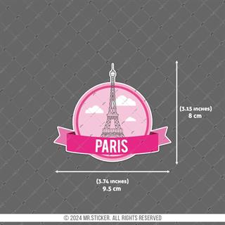 CST35 Paris Eyfel Kulesi Etiketi