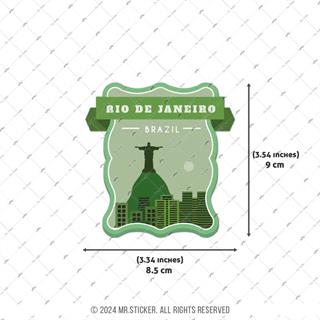 CST38 Rio De Jeneiro Brazilya Etiketi