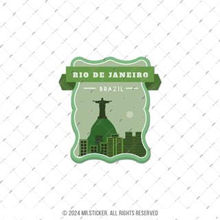 CST38 Rio De Jeneiro Brazilya Etiketi