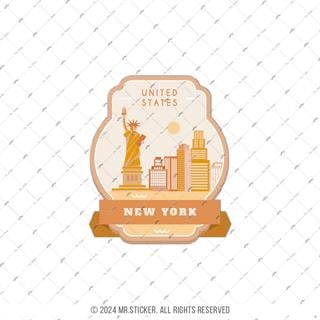 CST43 New York Etiketi