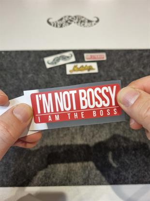 ESP50 V3 I am not Bossy Yazili Etiket