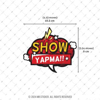 ESP7 Sov Yapma Yazili Cizgi Roman Efekti Etiketi