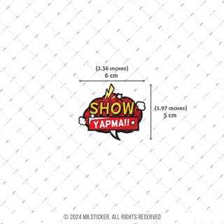 ESP7 Sov Yapma Yazili Cizgi Roman Efekti Etiketi