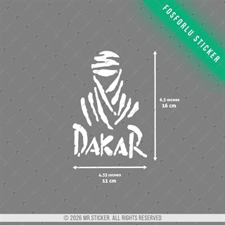 GIDW27 Karanlıkta Işıldayan Dakar Etiketi