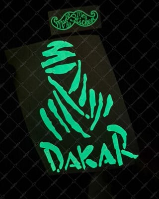 GIDW27 Karanlıkta Işıldayan Dakar Etiketi