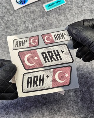 GIDWBT13 Karanlıkta Işıldayan A Rh Pozitif (+) Kan Grubu Etiket Seti