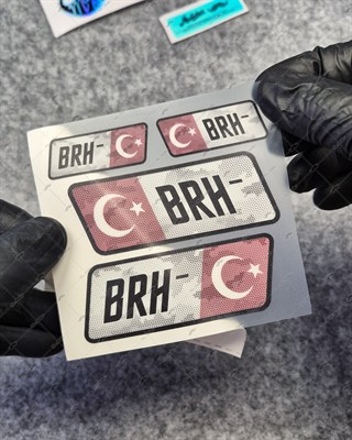 GIDWBT16 Karanlıkta Işıldayan B Rh Negatif (-) Kan Grubu Etiket Seti