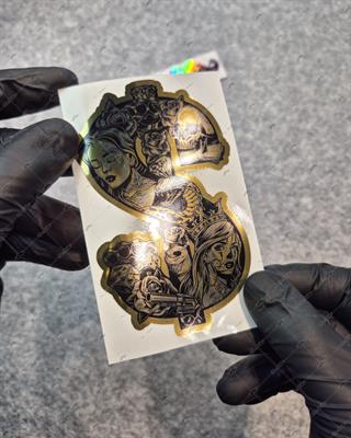 GLD15 Altın Seri Gangsta Motifli Dolar Etiketi