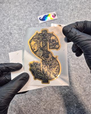 GLD15 Altın Seri Gangsta Motifli Dolar Etiketi