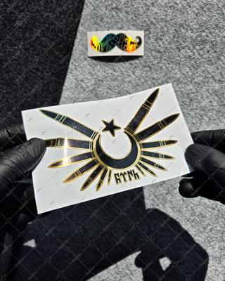 GLD21 Altın Seri Kursun Kanatli Ay Yildiz Etiketi