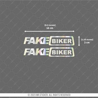 HLG1V2 Hologram Fake Biker Etiketi