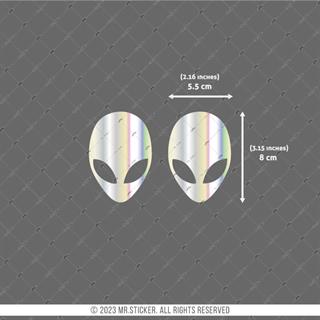 HLG11V2 Hologram Uzaylı Etiketi İkili Set