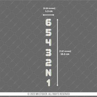 HLG12V2 Hologram 1-2-3-4-5-6 Vites Etiketi
