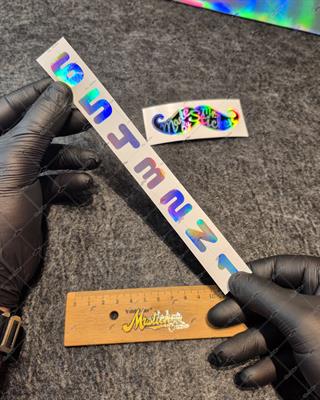 HLG12V2 Hologram 1-2-3-4-5-6 Vites Etiketi