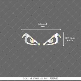 HLG18V2 Hologram Kızgın Gözler Etiketi