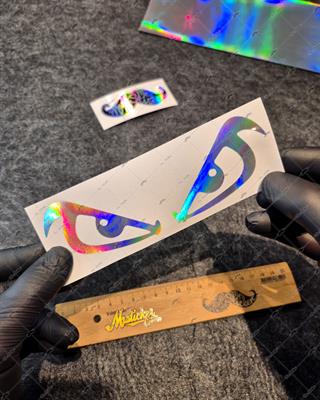 HLG18V2 Hologram Kızgın Gözler Etiketi