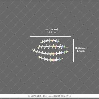 HLG20V2 Hologram Yarık Dikiş Etiketi Dörtlü Set