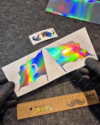 HLG23V2 Hologram Ay Yıldız Etiketi İkili Set