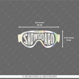HLG26V2 Hologram Snowboard Yazılı Gözlük Etiketi