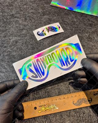 HLG26V2 Hologram Snowboard Yazılı Gözlük Etiketi