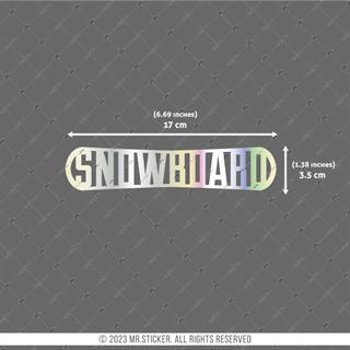 HLG27V2 Hologram Snowboard Yazılı Etiket