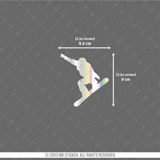 HLG29V2 Hologram Snowboard Silueti Etiketi