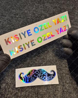 HLG38 Hologram Kişiselleştirilebilir Kask Vizör Etiketi Seti