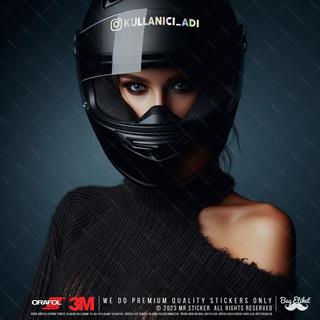 HLG39 Hologram Instagram Kask Vizör Etiketi İkili Set